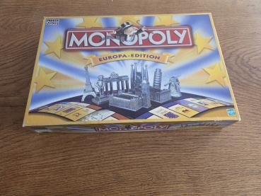 Monopoly Europa-Edition komplett in sehr guten Zustand Parker Hasbro 5023117624674 aus dem Jahre 2001